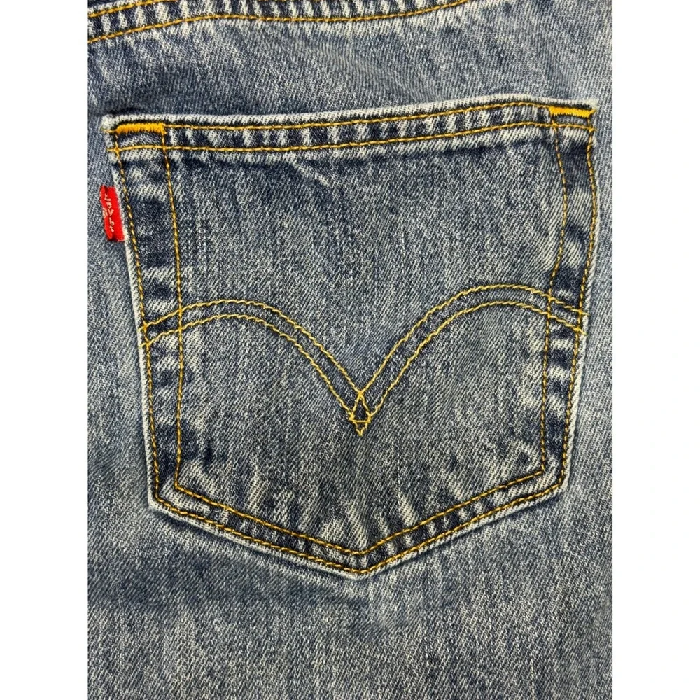 Levis 501 Original Fit Mens Jeans Medium Wash Blue Straight Leg Button Fly 34X34